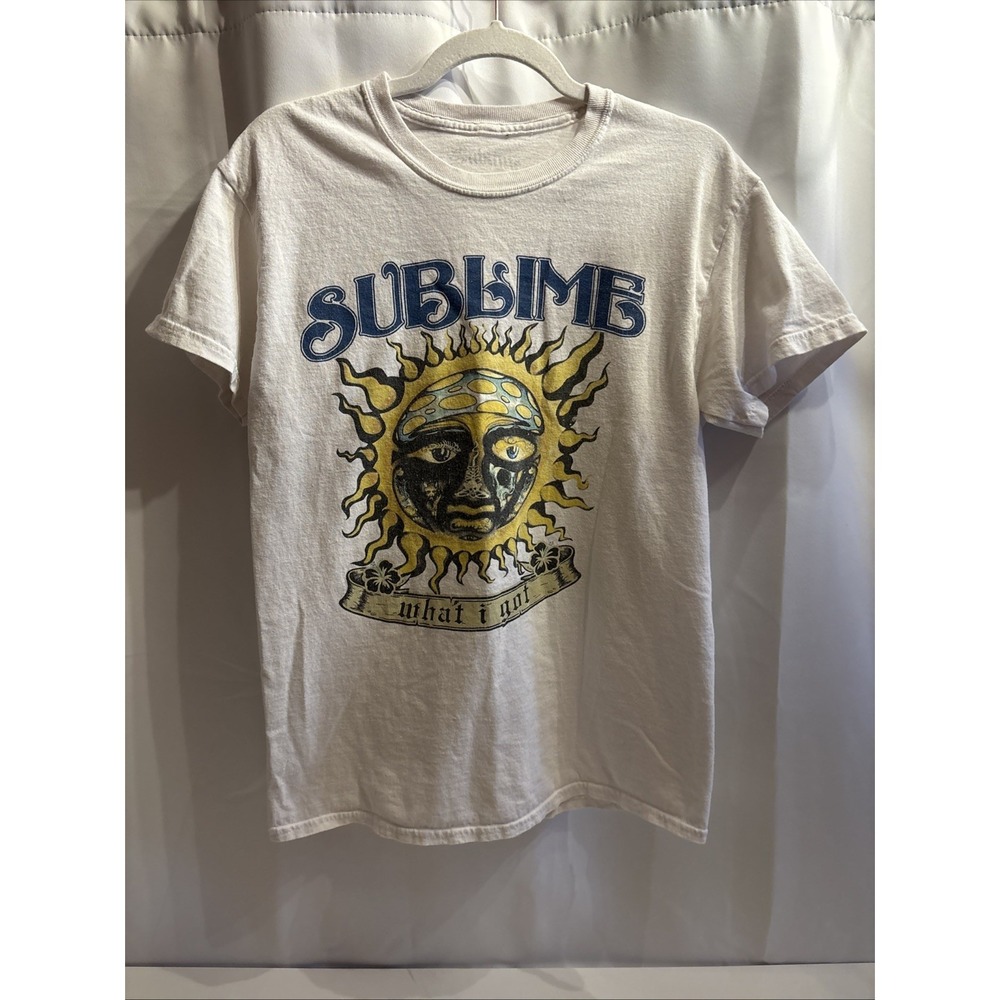 Sublime‎ Sun Graphic T Shirt What I Got Band Tee White Size M Music Retro